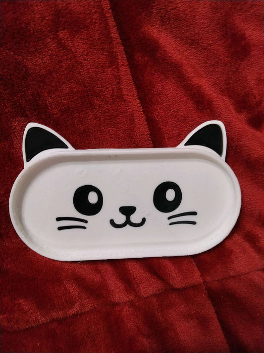 White Cat Eyeglasses Holder 🐱