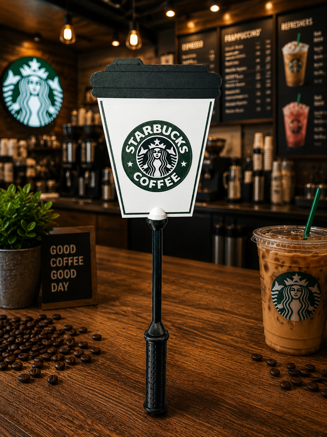 Tap to Pay Starbucks Wand