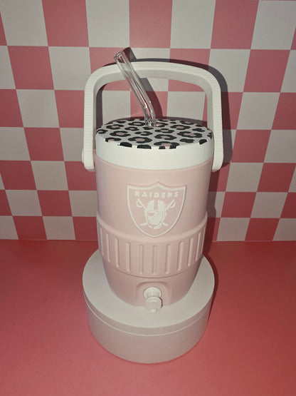 Raider Pink Cheetah Cooler