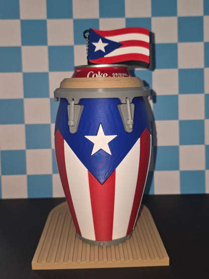 Puerto Rican Conga Can Holder(keychain sold separately)