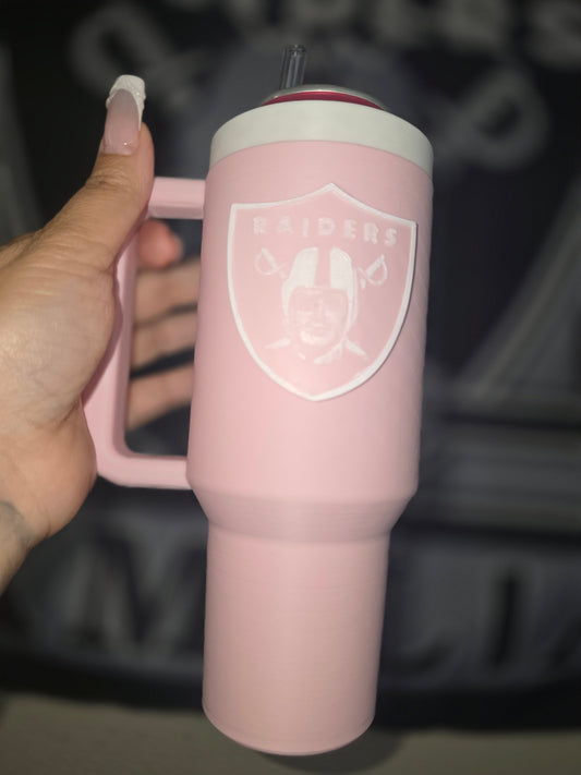 Pink Raiders Tumbler 12 oz