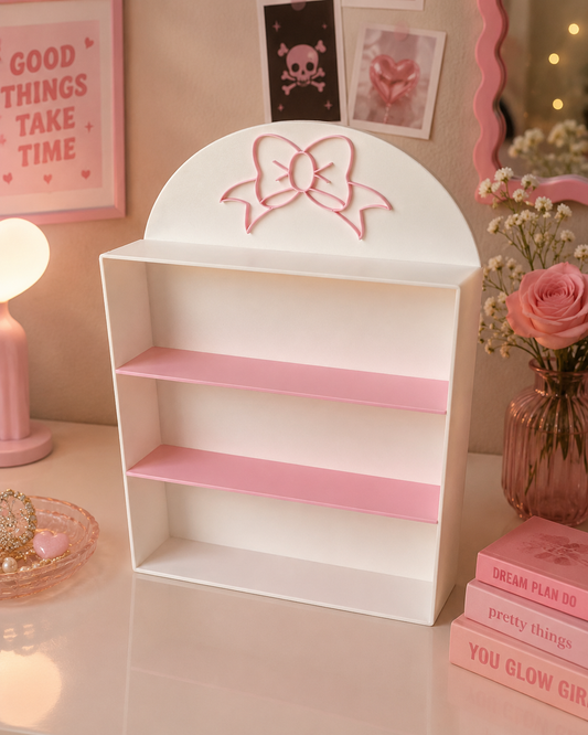 3D Printed Bow Mini Shelf – Cute Trinket Display