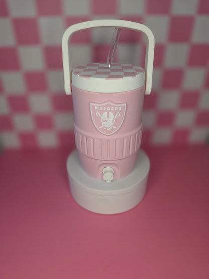 Raider checkered Pink Cooler
