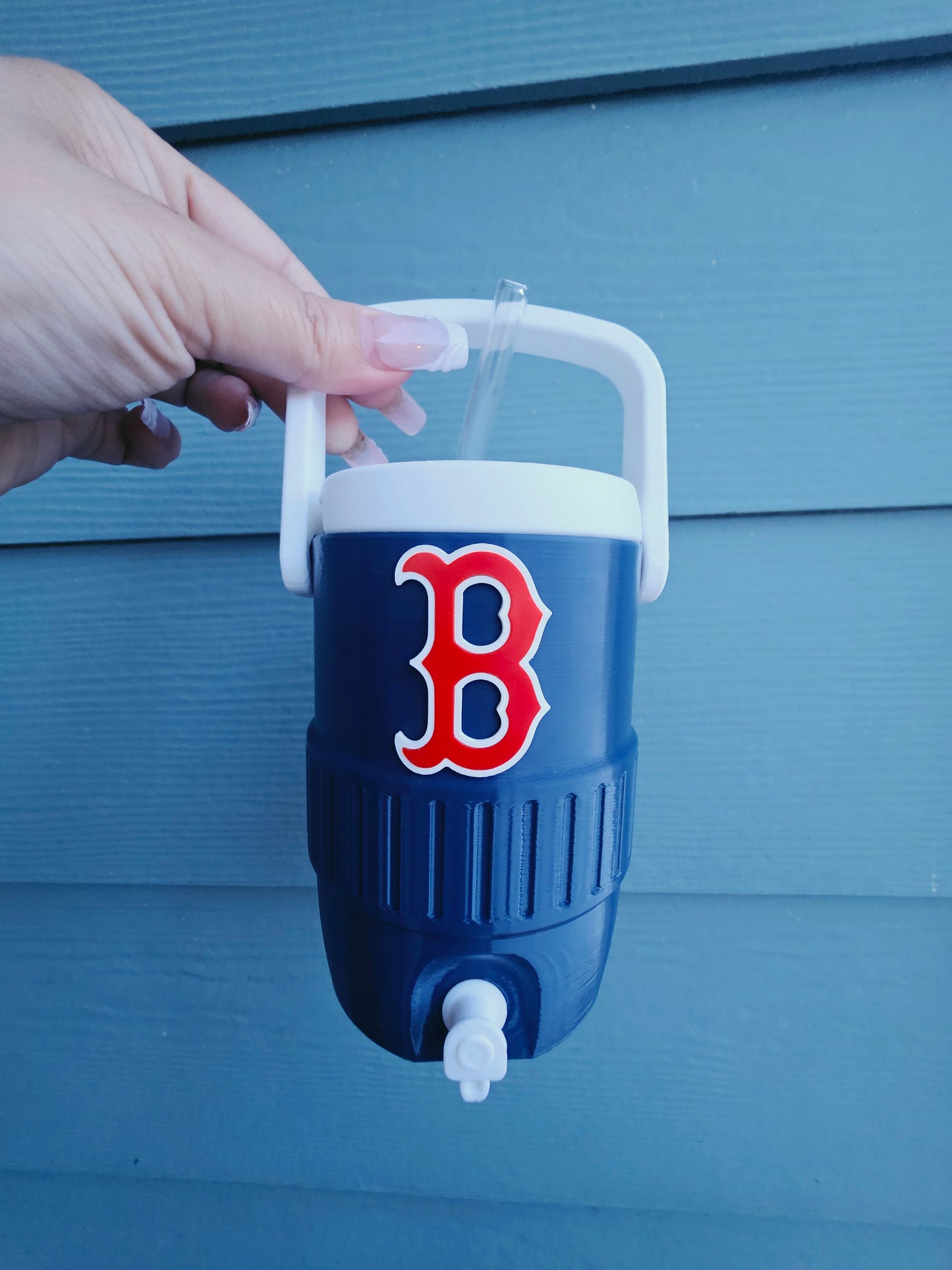 Boston Red Sox Hard-Sided Plastic Can Holder, 12 oz