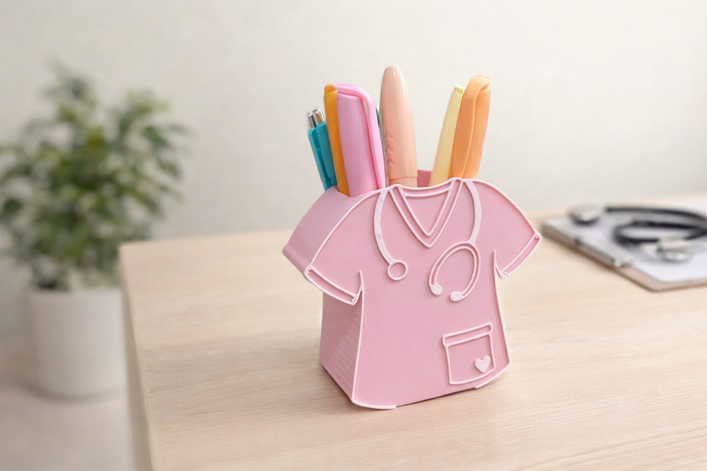 Nurse Scrubs Pen Holder